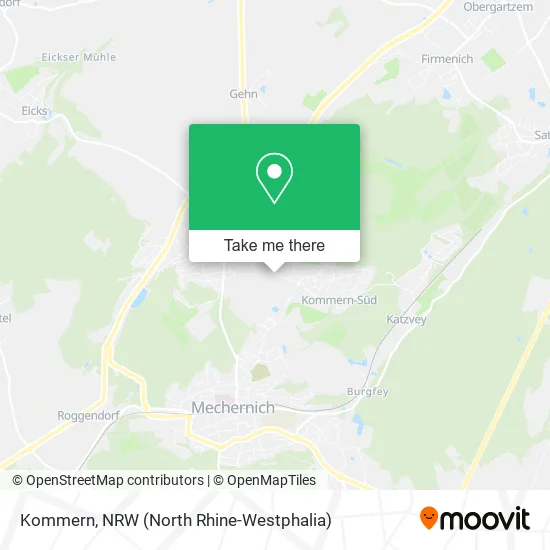 Карта Kommern