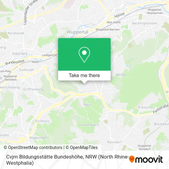 Карта Cvjm Bildungsstätte Bundeshöhe