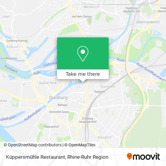 Küppersmühle Restaurant map