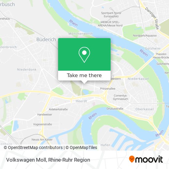 Volkswagen Moll map