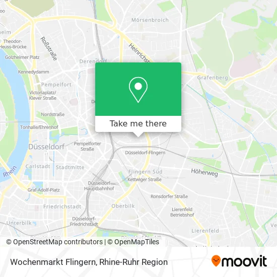 Карта Wochenmarkt Flingern