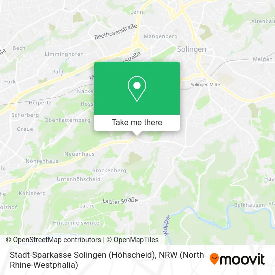 Карта Stadt-Sparkasse Solingen (Höhscheid)