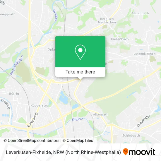 Карта Leverkusen-Fixheide