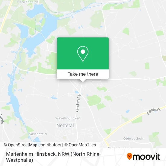 Marienheim Hinsbeck map