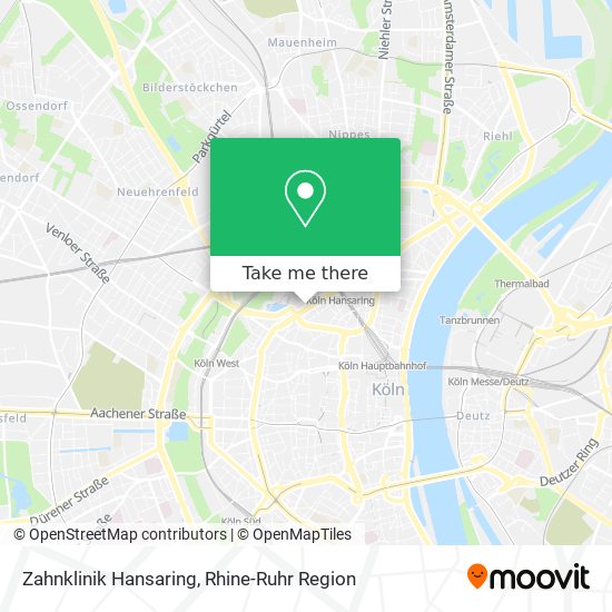 Zahnklinik Hansaring map