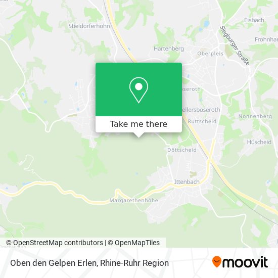 Oben den Gelpen Erlen map