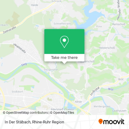 In Der Stäbach map