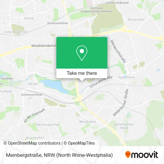 Карта Meinbergstraße