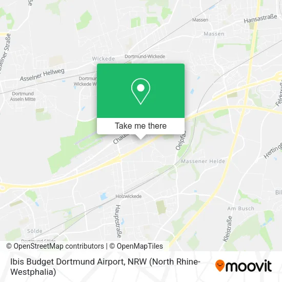 Карта Ibis Budget Dortmund Airport