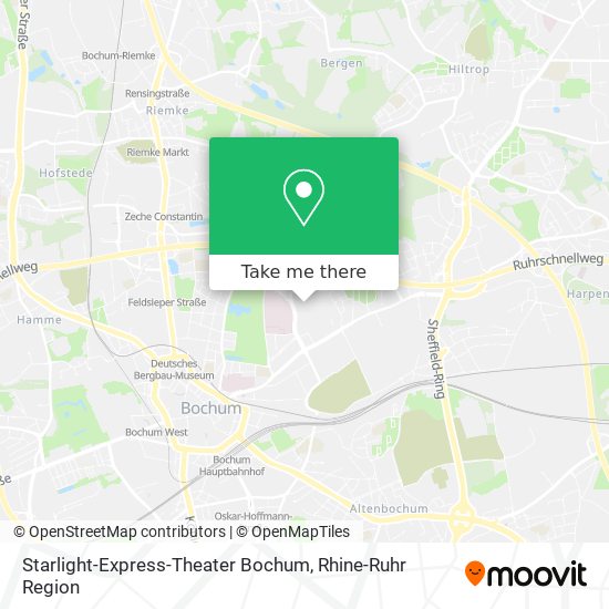 Starlight-Express-Theater Bochum map