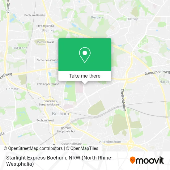 Starlight Express Bochum map