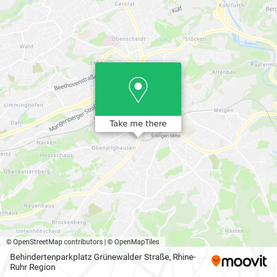 Behindertenparkplatz Grünewalder Straße map