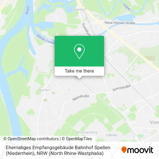 Карта Ehemaliges Empfangsgebäude Bahnhof Spellen (Niederrhein)
