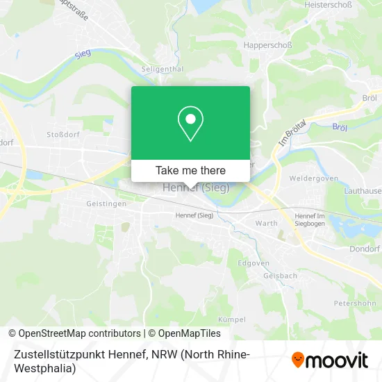 Карта Zustellstützpunkt Hennef