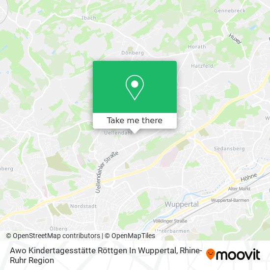 Карта Awo Kindertagesstätte Röttgen In Wuppertal