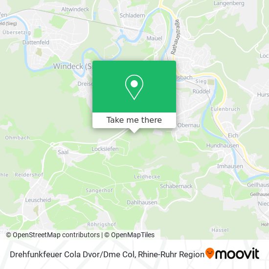 Drehfunkfeuer Cola Dvor / Dme Col map