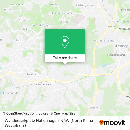Карта Wanderparkplatz Hohenhagen