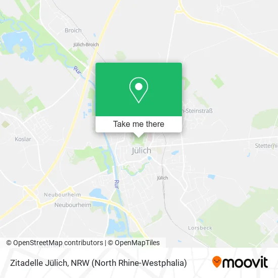 Zitadelle Jülich map
