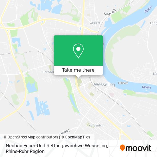 Neubau Feuer-Und Rettungswachwe Wesseling map