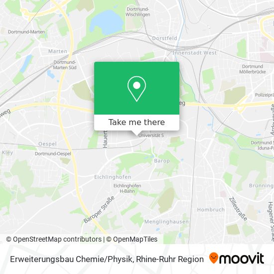 Erweiterungsbau Chemie/Physik map