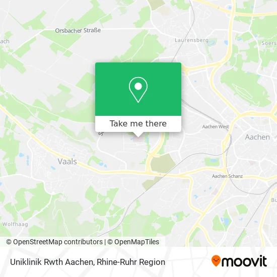 Карта Uniklinik Rwth Aachen