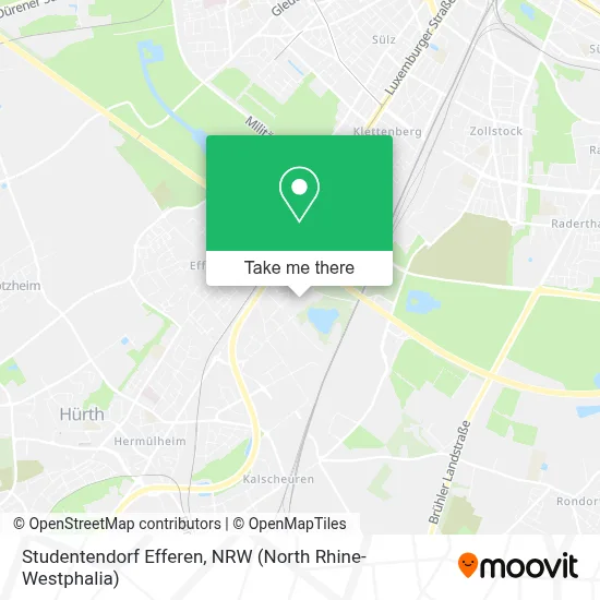Studentendorf Efferen map