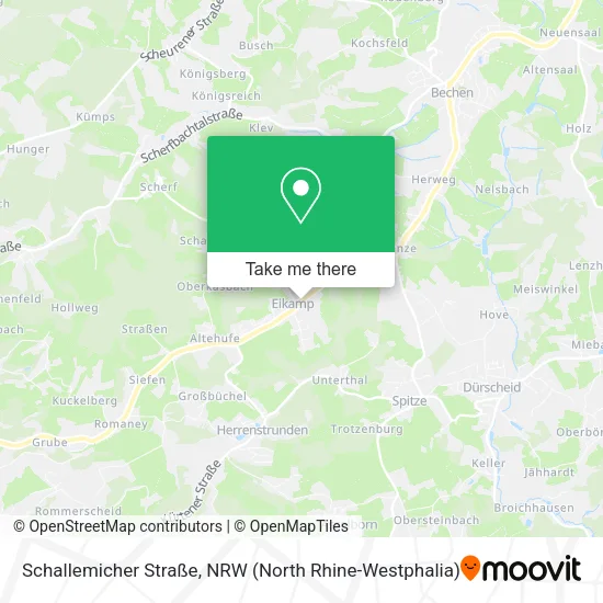 Карта Schallemicher Straße