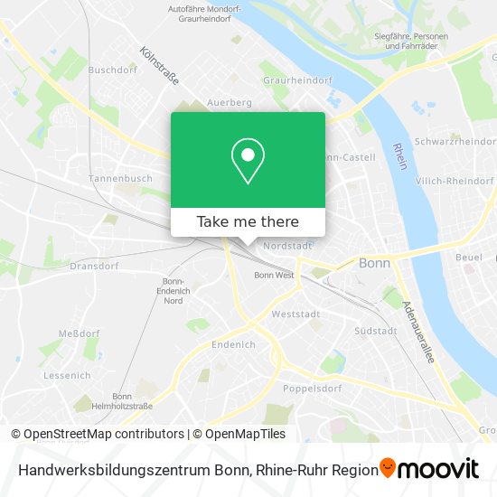 Handwerksbildungszentrum Bonn map