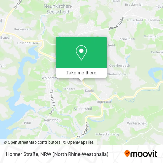 Карта Hohner Straße
