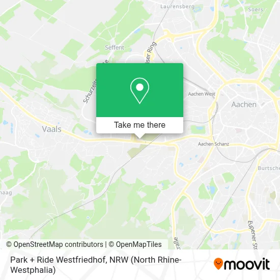 Park + Ride Westfriedhof map