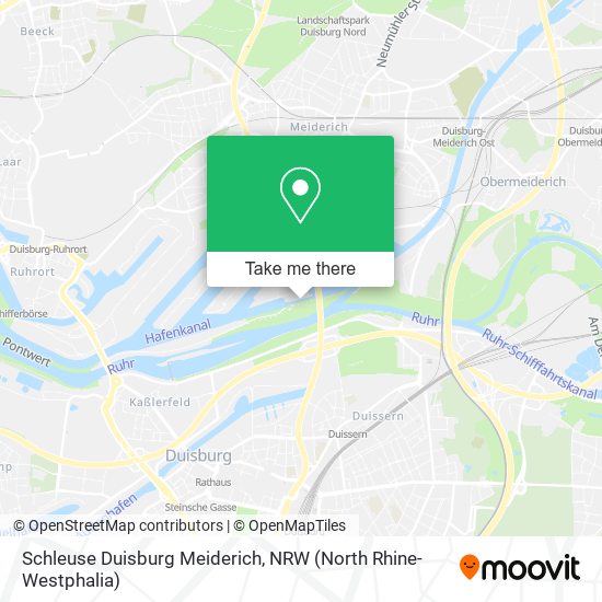 Schleuse Duisburg Meiderich map