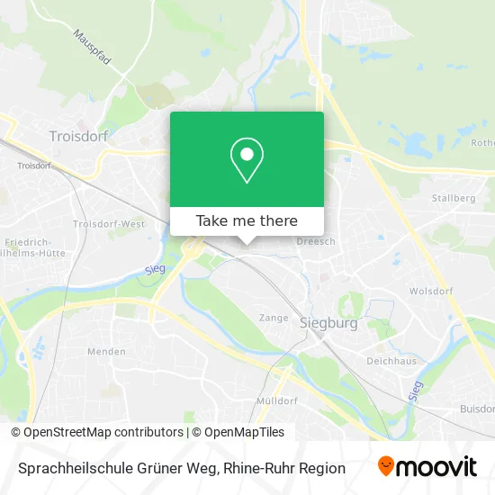 Карта Sprachheilschule Grüner Weg