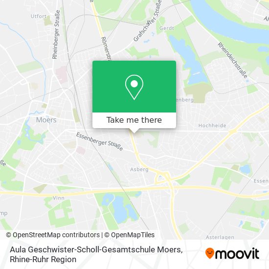 Aula Geschwister-Scholl-Gesamtschule Moers map