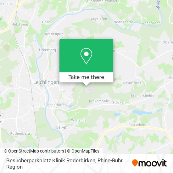 Besucherparkplatz Klinik Roderbirken map