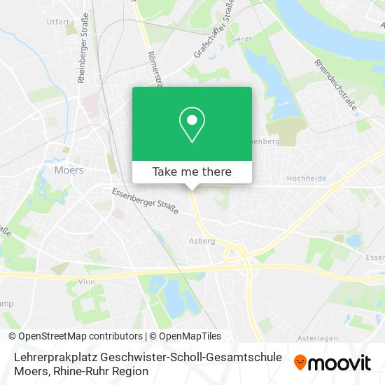 Lehrerprakplatz Geschwister-Scholl-Gesamtschule Moers map