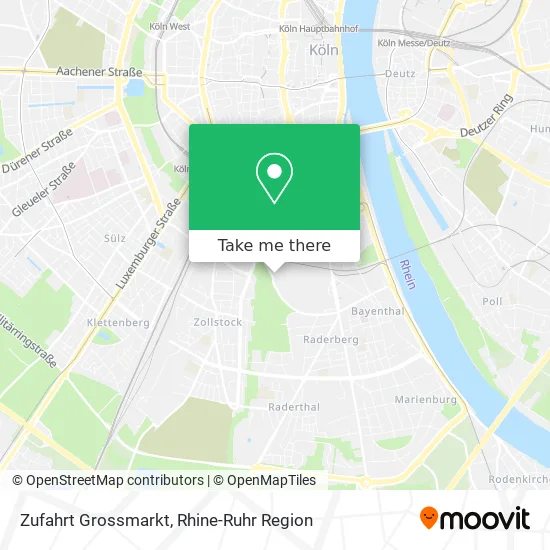 Zufahrt Grossmarkt map