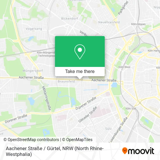 Карта Aachener Straße / Gürtel