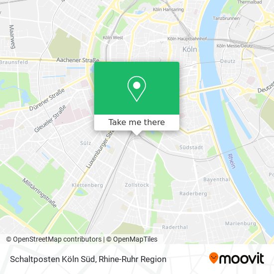 Schaltposten Köln Süd map
