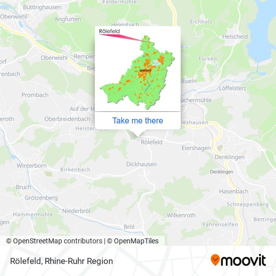 Rölefeld map