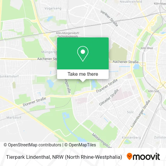 Карта Tierpark Lindenthal