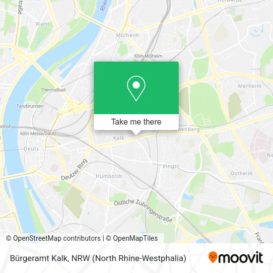 Карта Bürgeramt Kalk