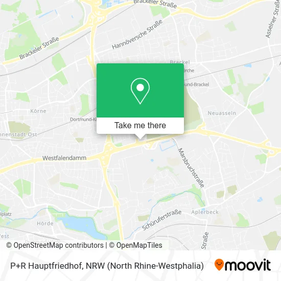 P+R Hauptfriedhof map