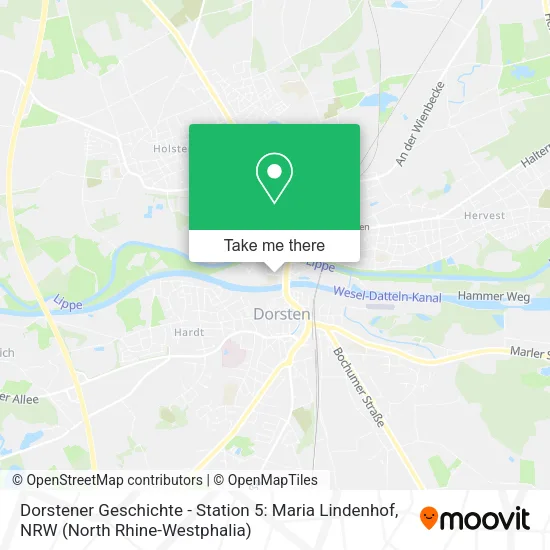 Карта Dorstener Geschichte - Station 5: Maria Lindenhof