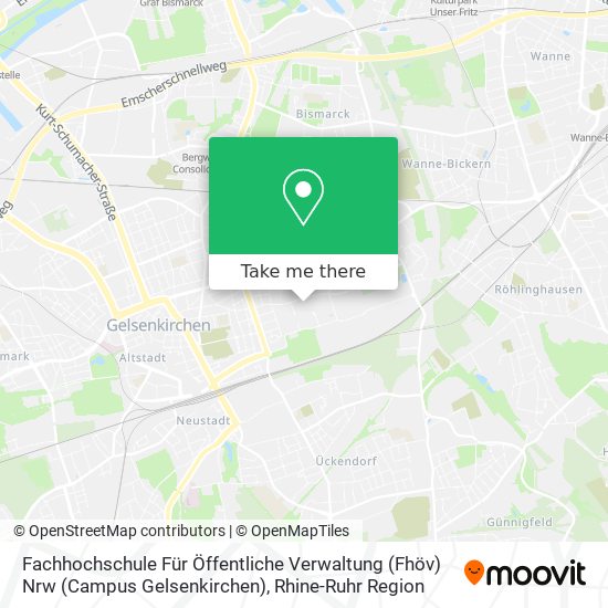 Fachhochschule Für Öffentliche Verwaltung (Fhöv) Nrw (Campus Gelsenkirchen) map