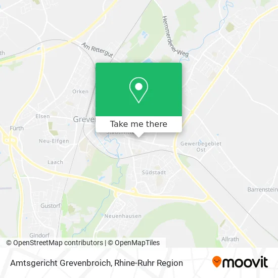 Карта Amtsgericht Grevenbroich