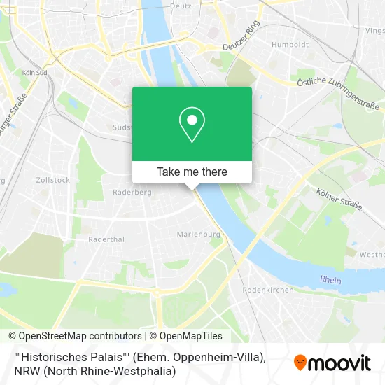 Карта ""Historisches Palais"" (Ehem. Oppenheim-Villa)