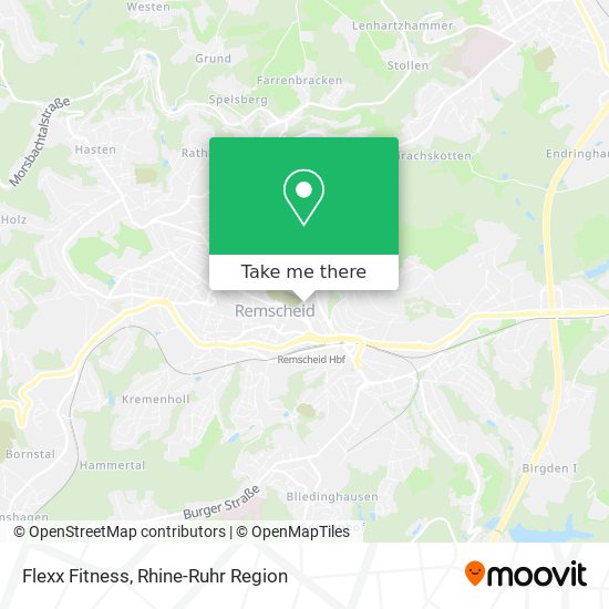 Flexx Fitness map