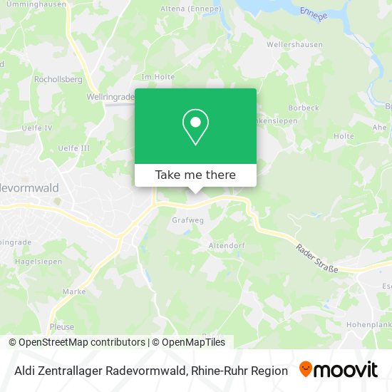 Aldi Zentrallager Radevormwald map