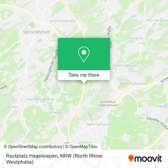 Карта Rastplatz Hagelsiepen