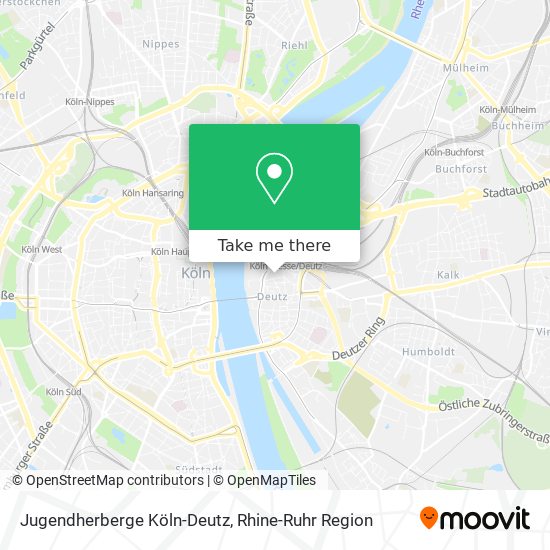 Карта Jugendherberge Köln-Deutz